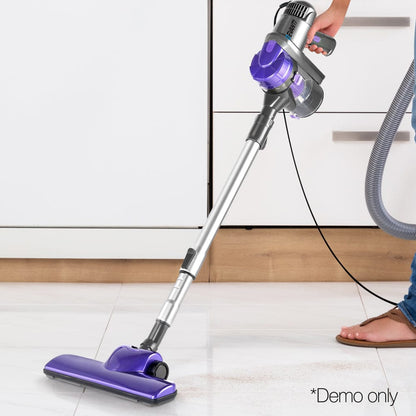 Devanti Appliances > Vacuum Cleaners > Stick Vacuums Devanti Stick Vacuum Cleaner Handheld Corded 450W Purple
