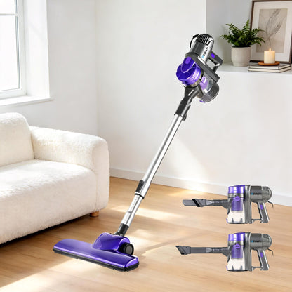 Devanti Appliances > Vacuum Cleaners > Stick Vacuums Devanti Stick Vacuum Cleaner Handheld Corded 450W Purple