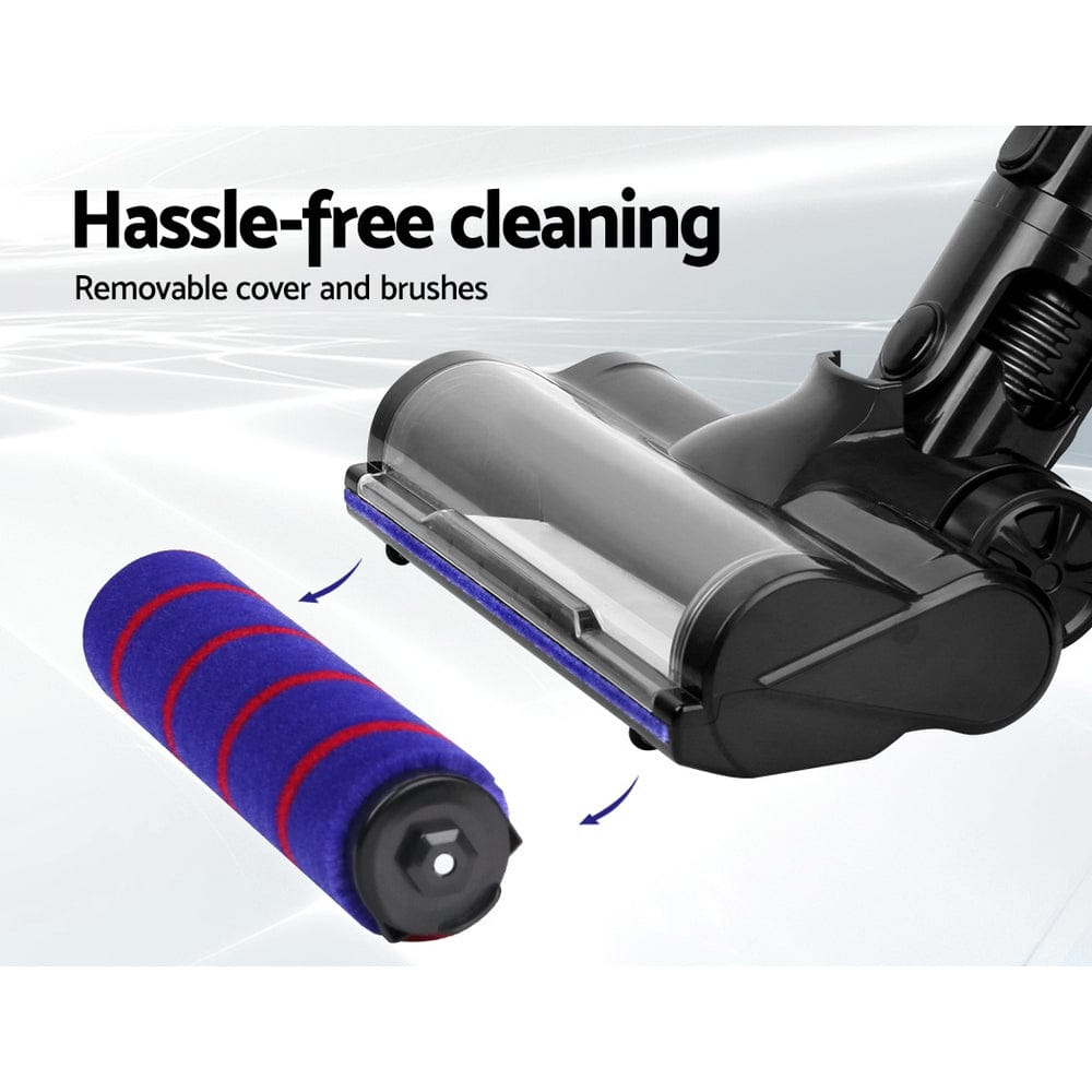 Devanti Appliances > Vacuum Cleaners > Stick Vacuums Devanti Stick Vacuum Cleaner Motorised Roller Brush Head