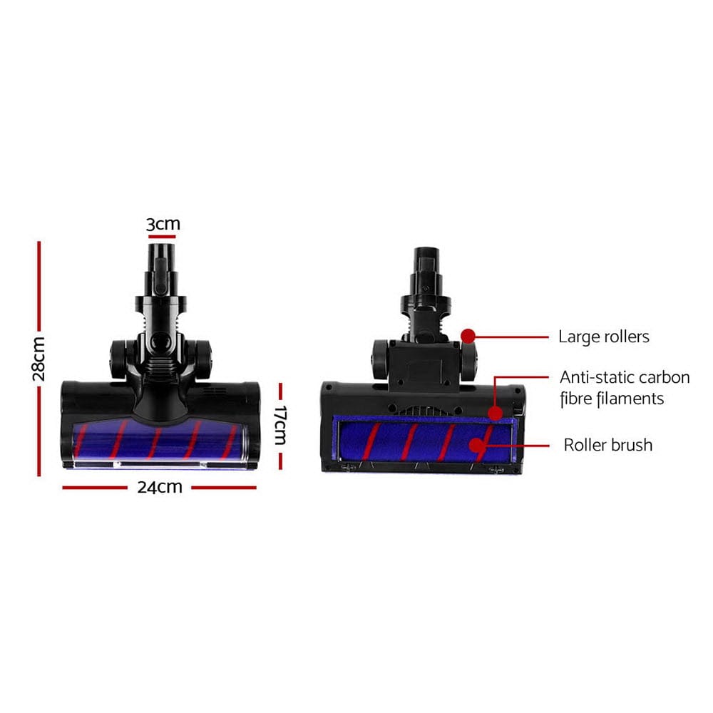 Devanti Appliances > Vacuum Cleaners > Stick Vacuums Devanti Stick Vacuum Cleaner Motorised Roller Brush Head