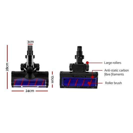 Devanti Appliances > Vacuum Cleaners > Stick Vacuums Devanti Stick Vacuum Cleaner Motorised Roller Brush Head