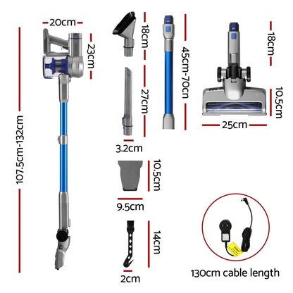 Devanti Appliances > Vacuum Cleaners > Vacuums Devanti 300W Stick Vacuum Cleaner Cordless Self-Standing