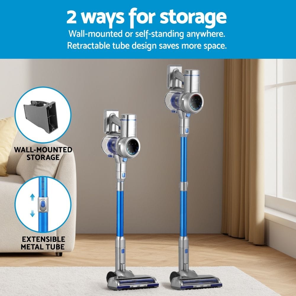Devanti Appliances > Vacuum Cleaners > Vacuums Devanti 300W Stick Vacuum Cleaner Cordless Self-Standing