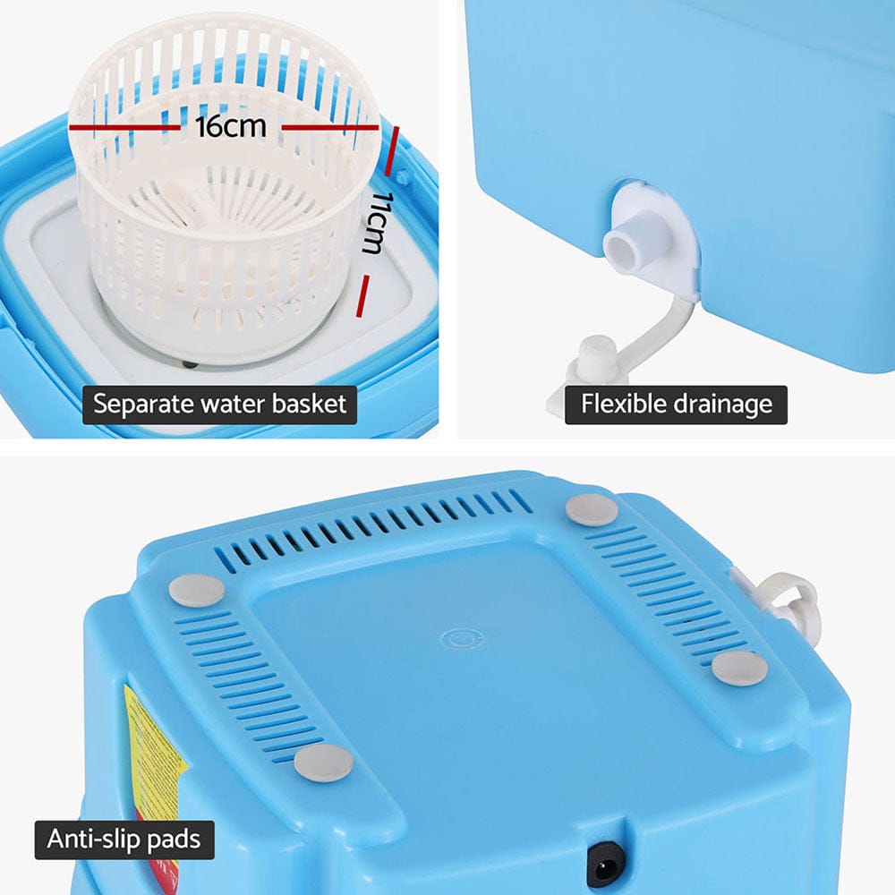Devanti Appliances > Washers, Dryers & Irons > Washing Machines Devanti Portable Washing Machine 4.5L Blue