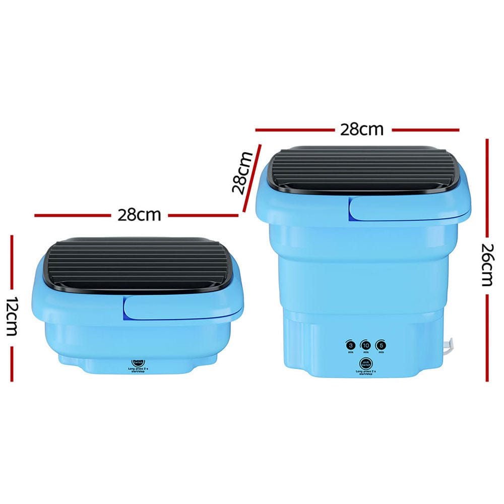 Devanti Appliances > Washers, Dryers & Irons > Washing Machines Devanti Portable Washing Machine 4.5L Blue
