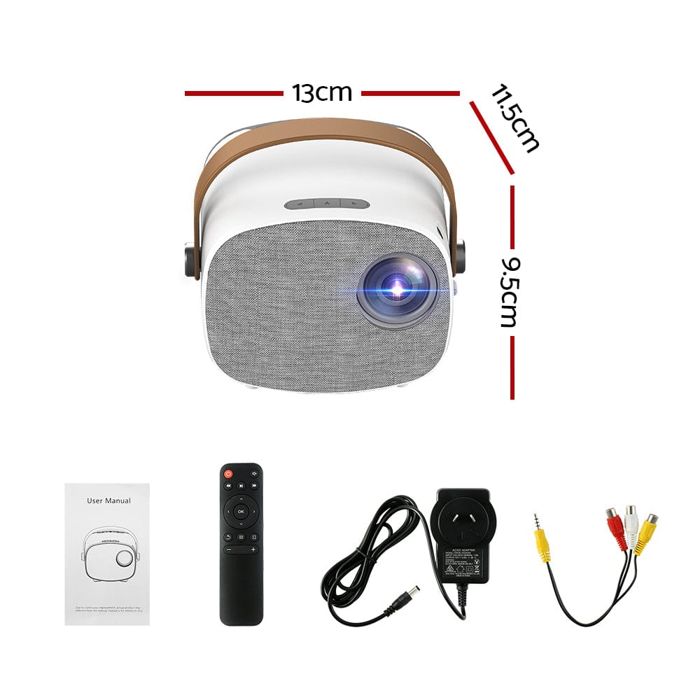 Devanti Audio & Video > Projectors & Accessories > Projectors Devanti Mini Video Projector Wifi USB HDMI Portable HD 1080P Home Projector