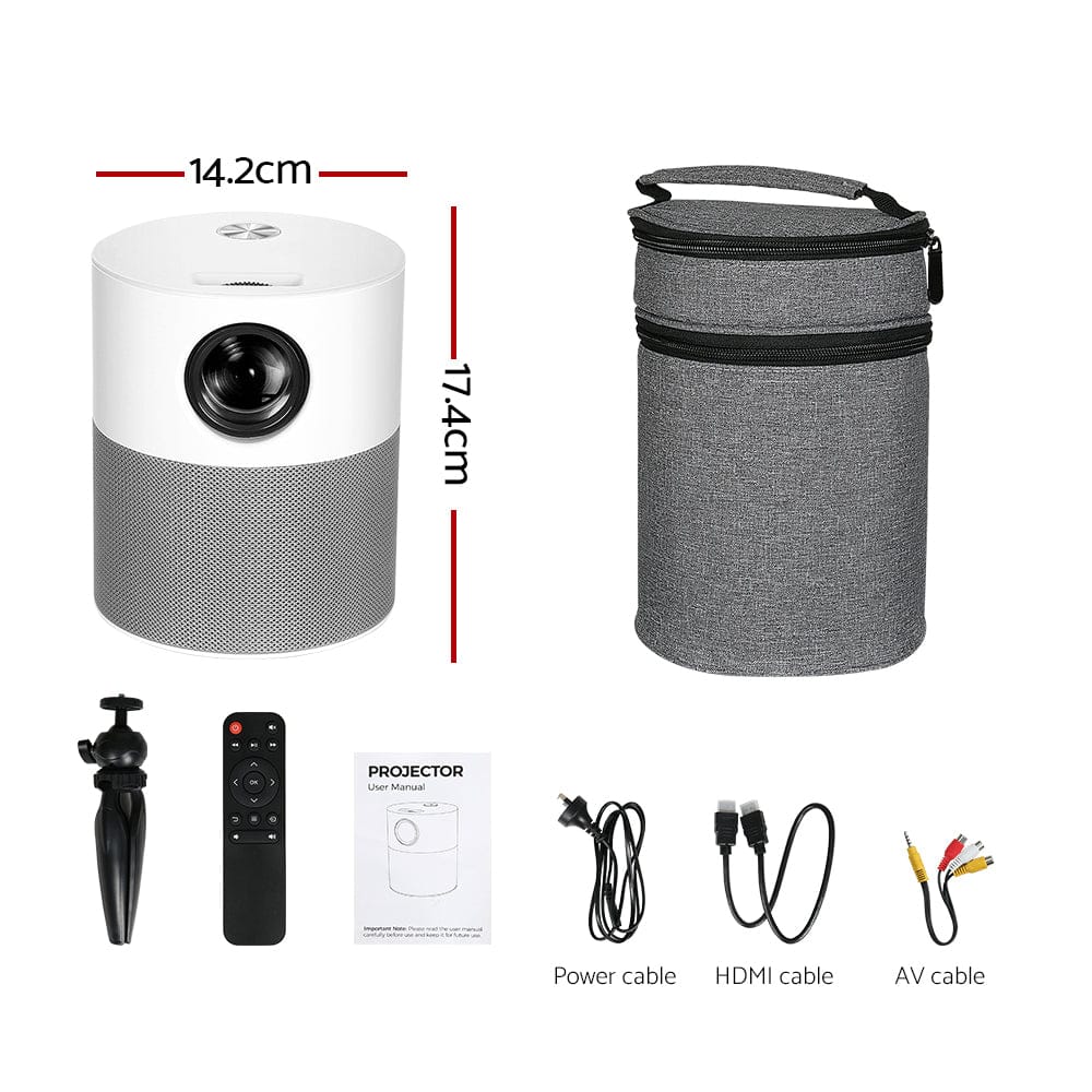 Devanti Audio & Video > Projectors & Accessories > Projectors Devanti Portable Mini Video Projector 1080P Wifi Home Theater HDMI Carry Bag