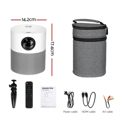 Devanti Audio & Video > Projectors & Accessories > Projectors Devanti Portable Mini Video Projector 1080P Wifi Home Theater HDMI Carry Bag