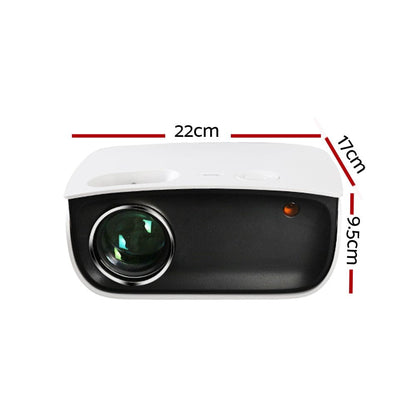 Devanti Audio & Video > Projectors & Accessories > Projectors Devanti Portable Mini Video Projector 1080P Wifi Home Theater HDMI White