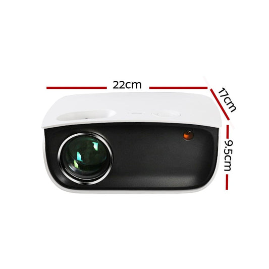 Devanti Audio & Video > Projectors & Accessories > Projectors Devanti Portable Mini Video Projector 1080P Wifi Home Theater HDMI White