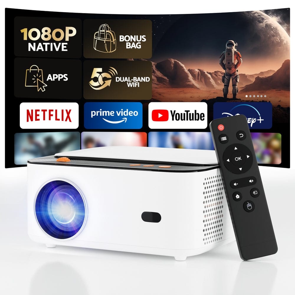 Devanti Audio & Video > Projectors & Accessories > Projectors Devanti Video Project 4K 1080P Android 5G Wifi Home Cinema