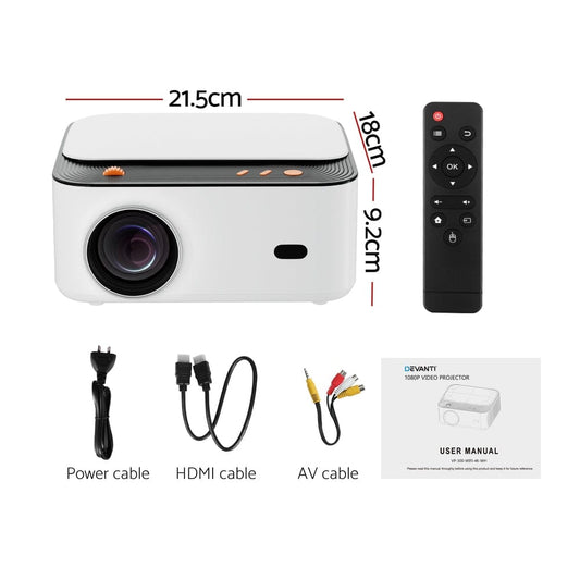 Devanti Audio & Video > Projectors & Accessories > Projectors Devanti Video Project 4K 1080P Android 5G Wifi Home Cinema