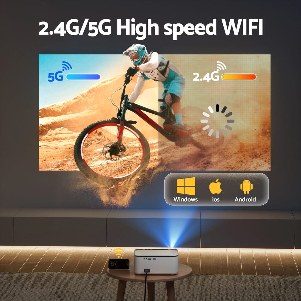 Devanti Audio & Video > Projectors & Accessories > Projectors Devanti Video Project 4K 1080P Android 5G Wifi Home Cinema