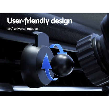 Devanti Electronics > Mobile Accessories > Car Mounts Devanti Wireless Car Charger Fast Charging Car Mount Vent Suction cup