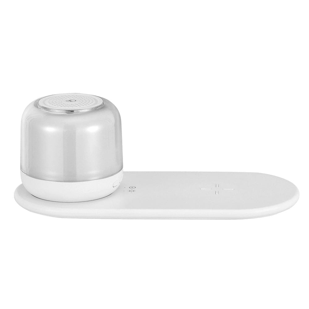 Devanti Electronics > Mobile Accessories > Phone Chargers Devanti 3 in 1 Wireless Charger 15W Fast Charging RGB Light Bluetooth Speaker for Phone