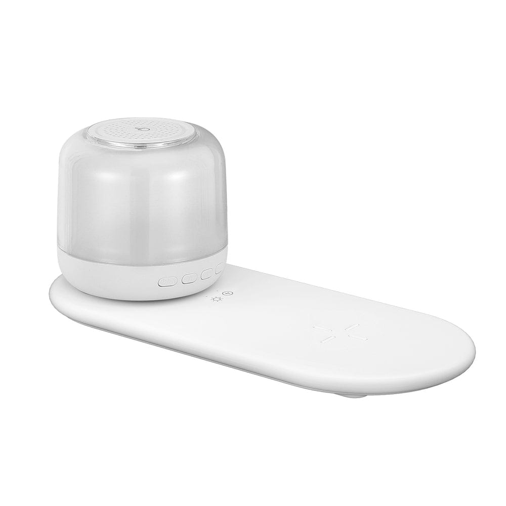 Devanti Electronics > Mobile Accessories > Phone Chargers Devanti 3 in 1 Wireless Charger 15W Fast Charging RGB Light Bluetooth Speaker for Phone