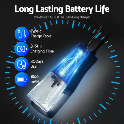 Devanti Health & Beauty > Personal Care > Oral Care Devanti Cordless Water Flosser Dental Oral Irrigator Black