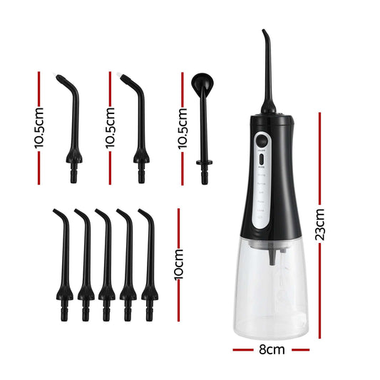 Devanti Health & Beauty > Personal Care > Oral Care Devanti Cordless Water Flosser Dental Oral Irrigator Black