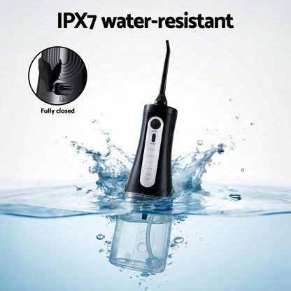 Devanti Health & Beauty > Personal Care > Oral Care Devanti Cordless Water Flosser Dental Oral Irrigator Black
