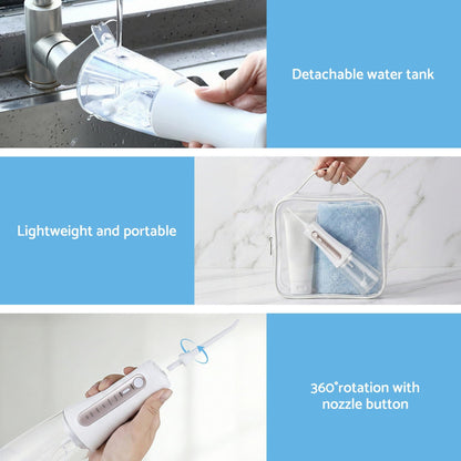 Devanti Health & Beauty > Personal Care > Oral Care Devanti Cordless Water Flosser Dental Oral Irrigator White