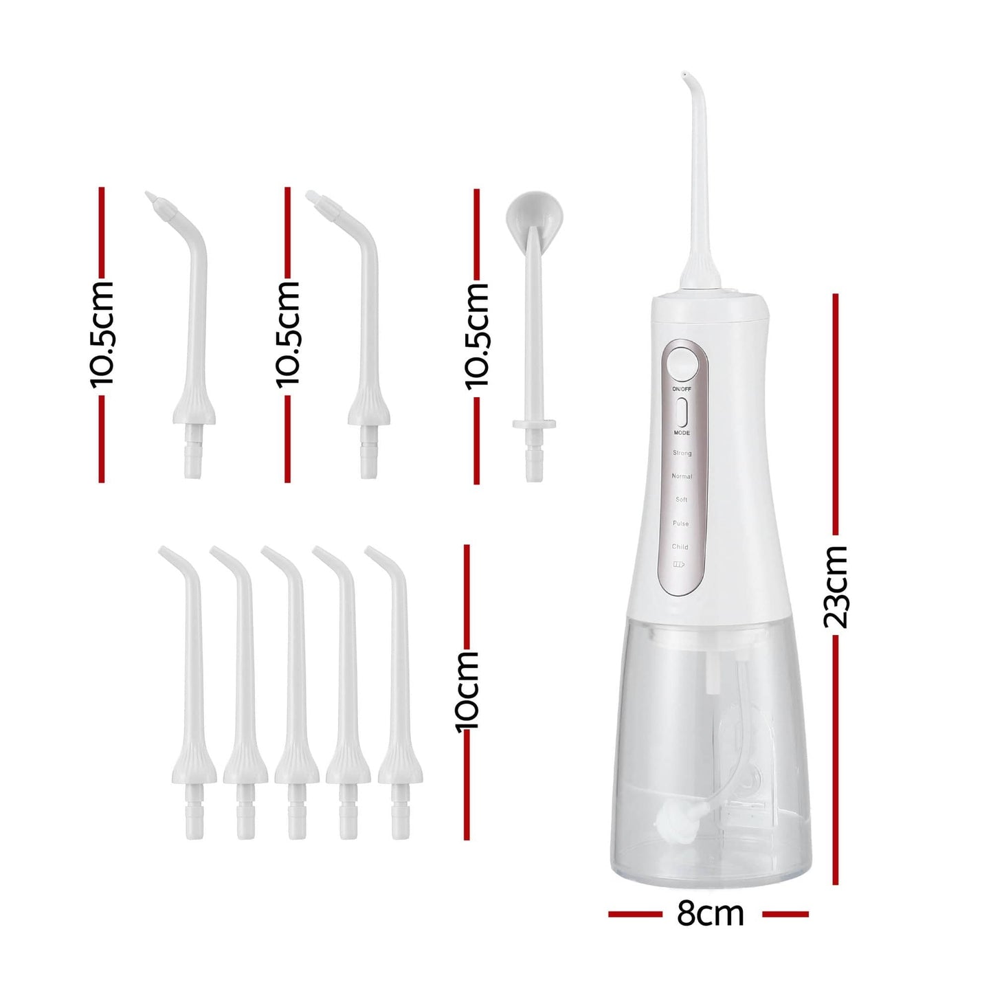 Devanti Health & Beauty > Personal Care > Oral Care Devanti Cordless Water Flosser Dental Oral Irrigator White