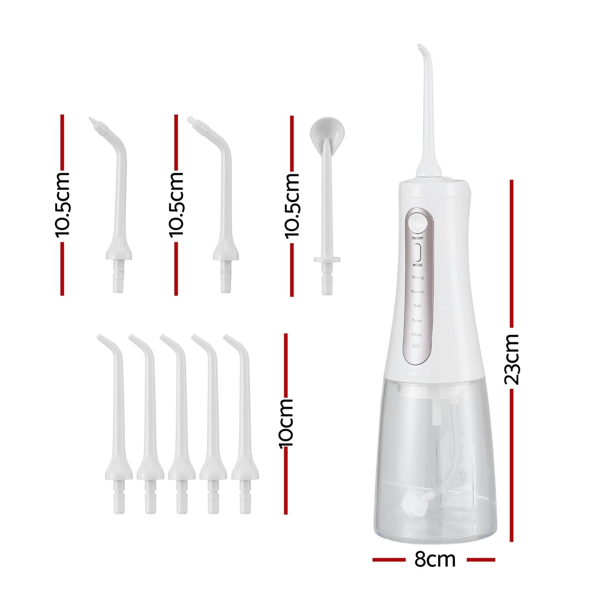 Devanti Health & Beauty > Personal Care > Oral Care Devanti Cordless Water Flosser Dental Oral Irrigator White