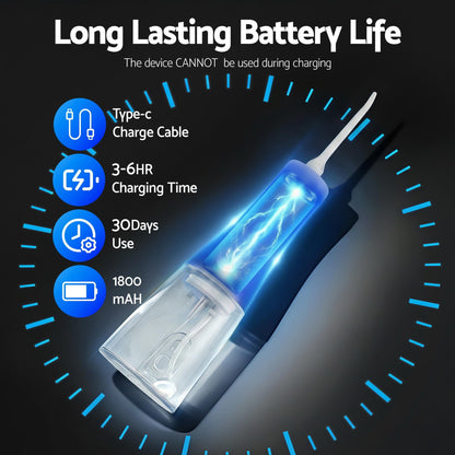 Devanti Health & Beauty > Personal Care > Oral Care Devanti Cordless Water Flosser Dental Oral Irrigator White