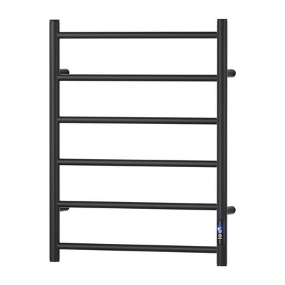 Devanti Home & Garden > Bathroom Accessories > Towel Racks & Holders Devanti Heated Towel Rail 6 Round Bars  with Timer Electric Heater Warmer Rack