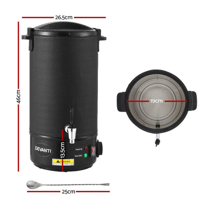Devanti Home & Garden > Decor > Candle Accessories Devanti 10L Wax Melter Candle Making 1520W Melting Pot Furnace Pour Spout Soap
