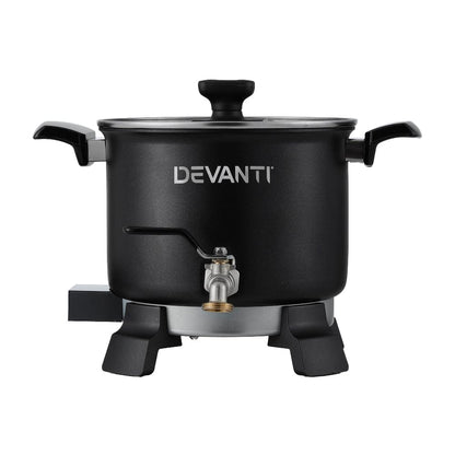 Devanti Home & Garden > Decor > Candle Accessories Devanti 5L Wax Melter Candle Making 1200W Melting Pot Furnace Quick Pour Spout Soy Soap