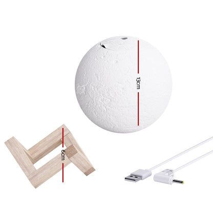 Devanti Home & Garden > Decor > Candles & Diffusers Devanti Aroma Diffuser Aromatherapy Moon Lamp 880ml