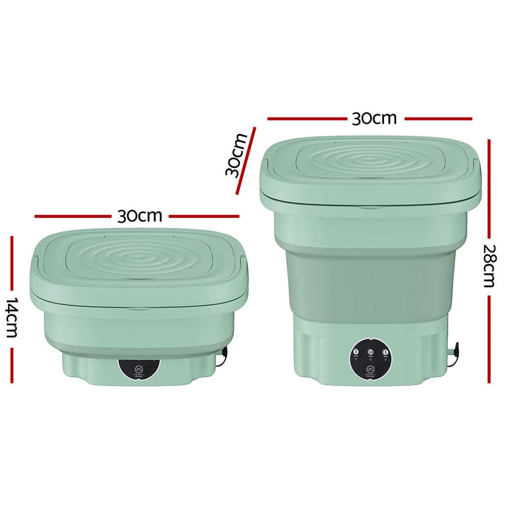 Devanti Home & Garden > Greenhouses > Greenhouses & Accessories Devanti Portable Washing Machine 8L Green
