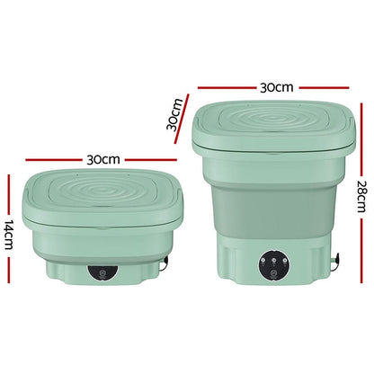 Devanti Home & Garden > Greenhouses > Greenhouses & Accessories Devanti Portable Washing Machine 8L Green