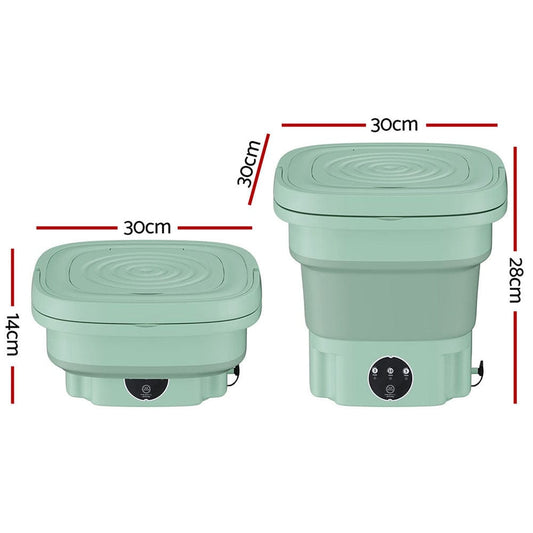 Devanti Home & Garden > Greenhouses > Greenhouses & Accessories Devanti Portable Washing Machine 8L Green