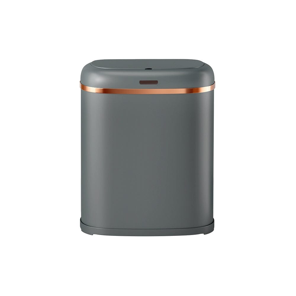 Devanti Home & Garden > Kitchen Bins > Automatic Bins Devanti 38L Motion Sensor Bin Rubbish Automatic Grey