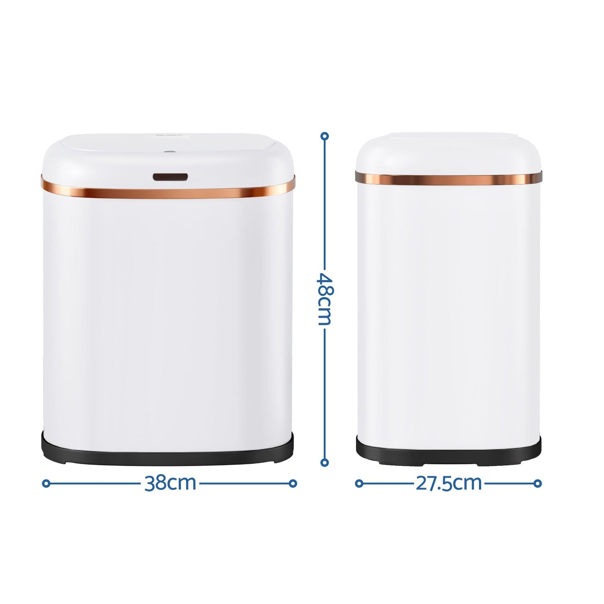 Devanti Home & Garden > Kitchen Bins > Automatic Bins Devanti 38L Motion Sensor Bin Rubbish Automatic White