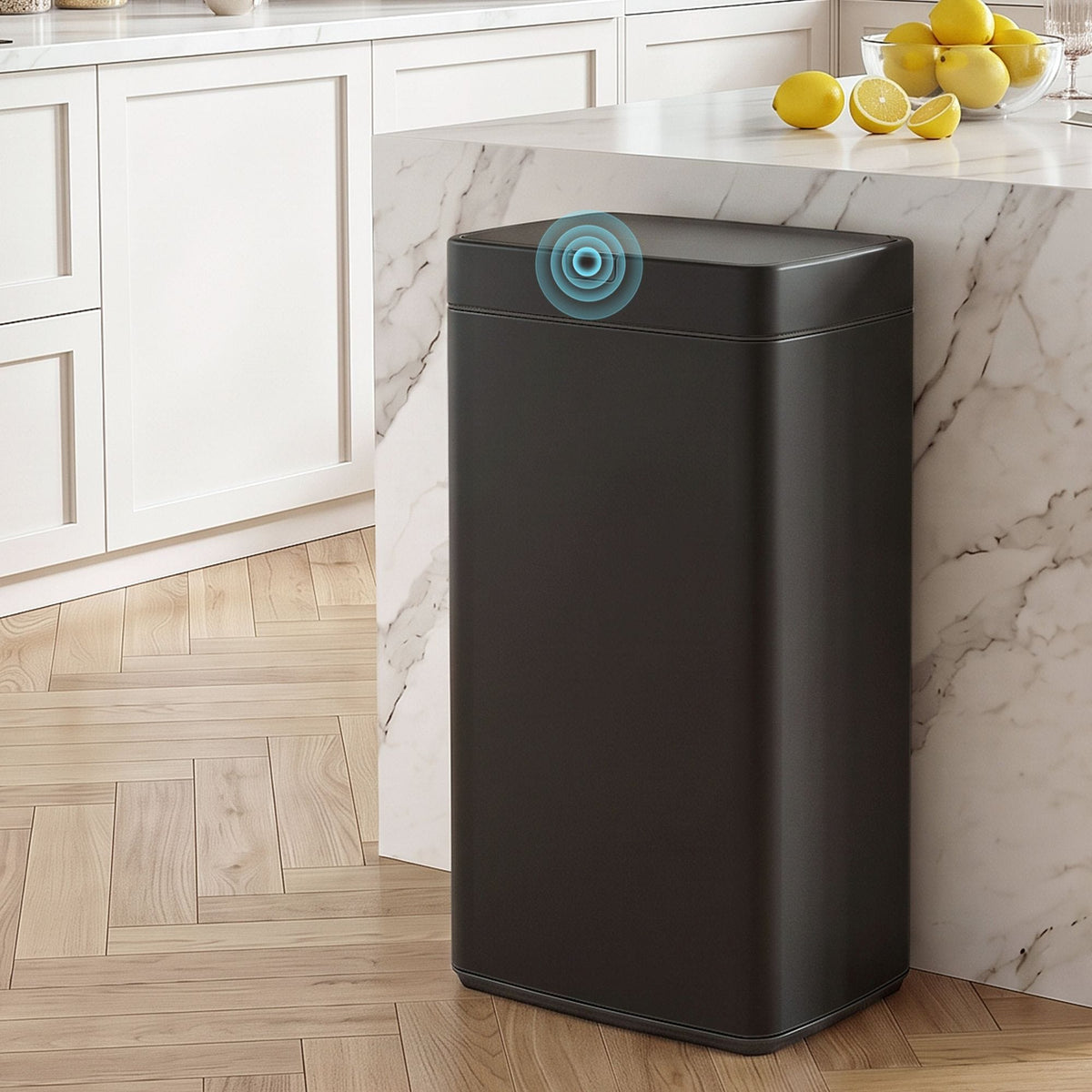 Devanti Home & Garden > Kitchen Bins > Automatic Bins Devanti 45L Motion Sensor Bin Rubbish Automatic Black