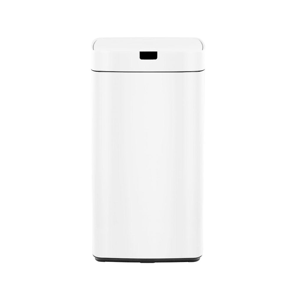 Devanti Home & Garden > Kitchen Bins > Automatic Bins Devanti 45L Motion Sensor Bin Rubbish Automatic White