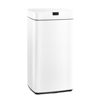 Devanti Home & Garden > Kitchen Bins > Automatic Bins Devanti 45L Motion Sensor Bin Rubbish Automatic White