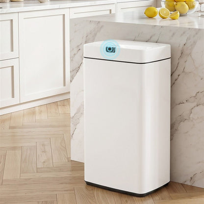 Devanti Home & Garden > Kitchen Bins > Automatic Bins Devanti 45L Motion Sensor Bin Rubbish Automatic White