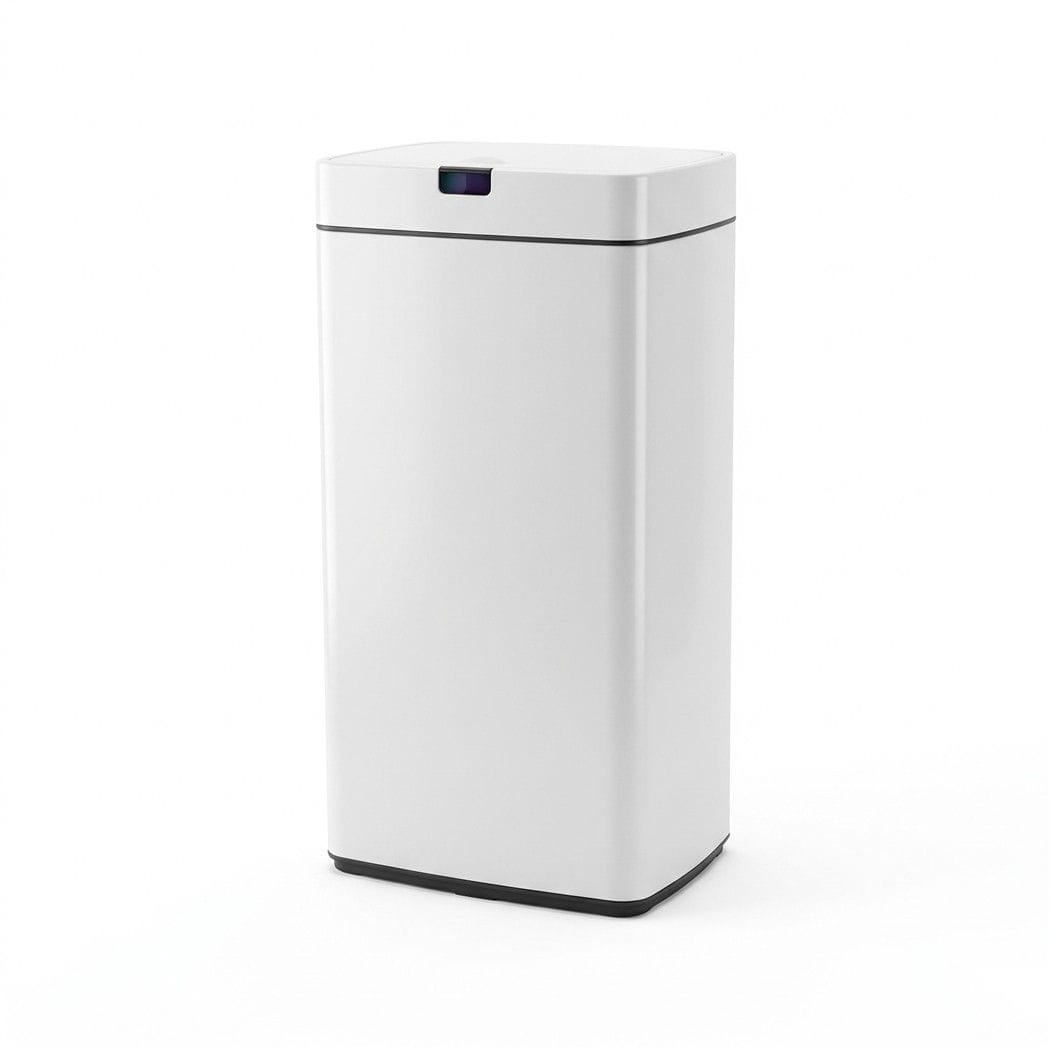 Devanti Home & Garden > Kitchen Bins > Automatic Bins Devanti 45L Motion Sensor Bin Rubbish Automatic White