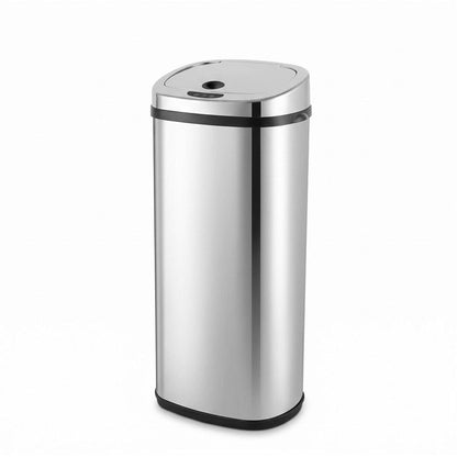 Devanti Home & Garden > Kitchen Bins > Automatic Bins Devanti 50L Motion Sensor Bin Rubbish Automatic Silver
