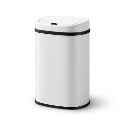 Devanti Home & Garden > Kitchen Bins > Automatic Bins Devanti 50L Sensor Bin Motion Rubbish Automatic White