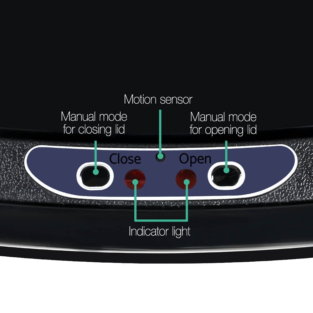 Devanti Home & Garden > Kitchen Bins > Automatic Bins Devanti 58L Motion Sensor Bin Rubbish Automatic Black