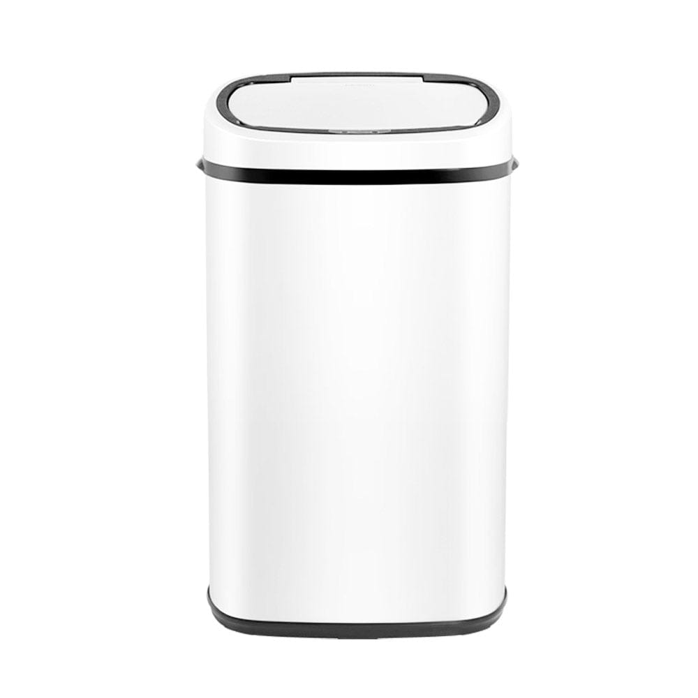 Devanti Home & Garden > Kitchen Bins > Automatic Bins Devanti 58L Motion Sensor Bin Rubbish Automatic White