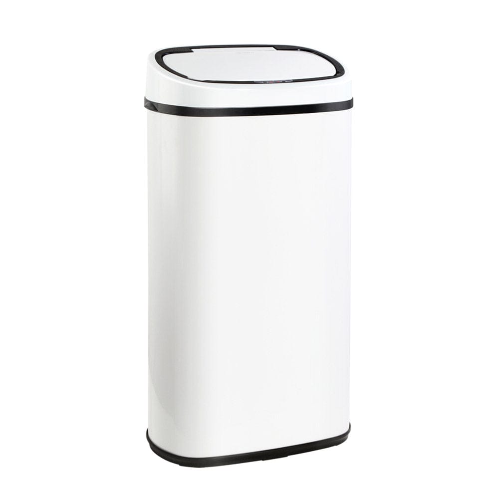 Devanti Home & Garden > Kitchen Bins > Automatic Bins Devanti 58L Motion Sensor Bin Rubbish Automatic White