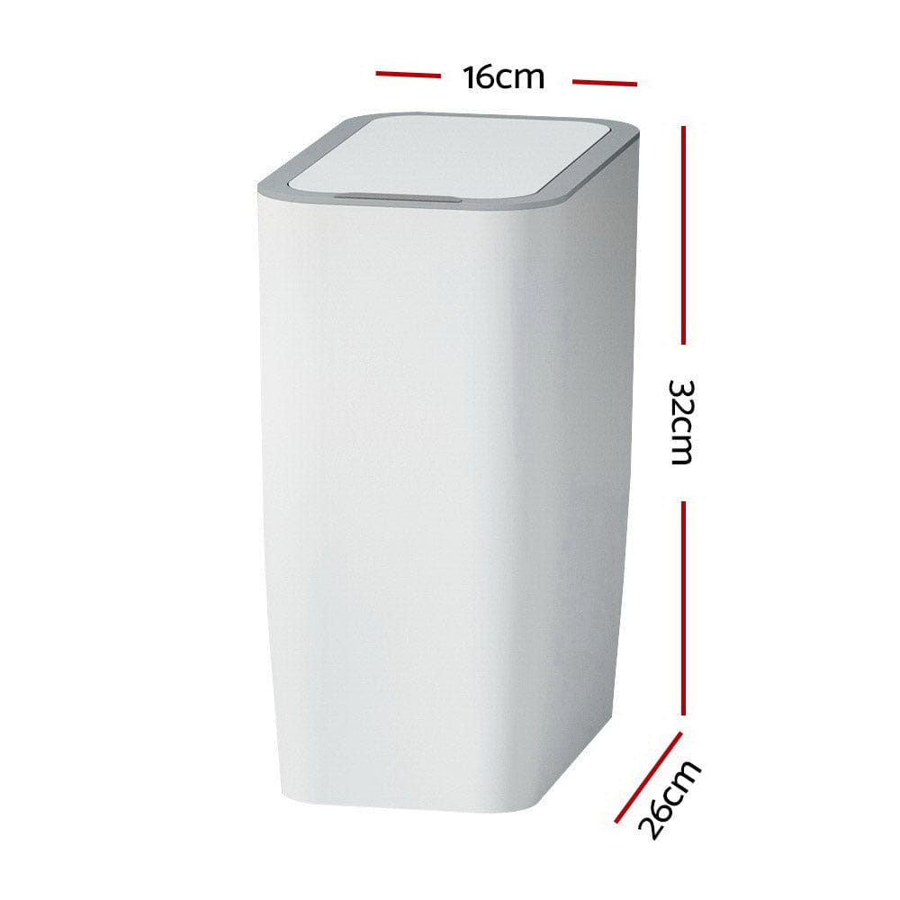 Devanti Home & Garden > Kitchen Bins > Automatic Bins Devanti 9L Motion Sensor Bin Rubbish Automatic White