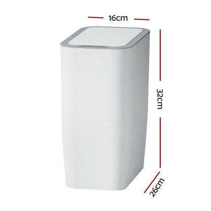 Devanti Home & Garden > Kitchen Bins > Automatic Bins Devanti 9L Motion Sensor Bin Rubbish Automatic White