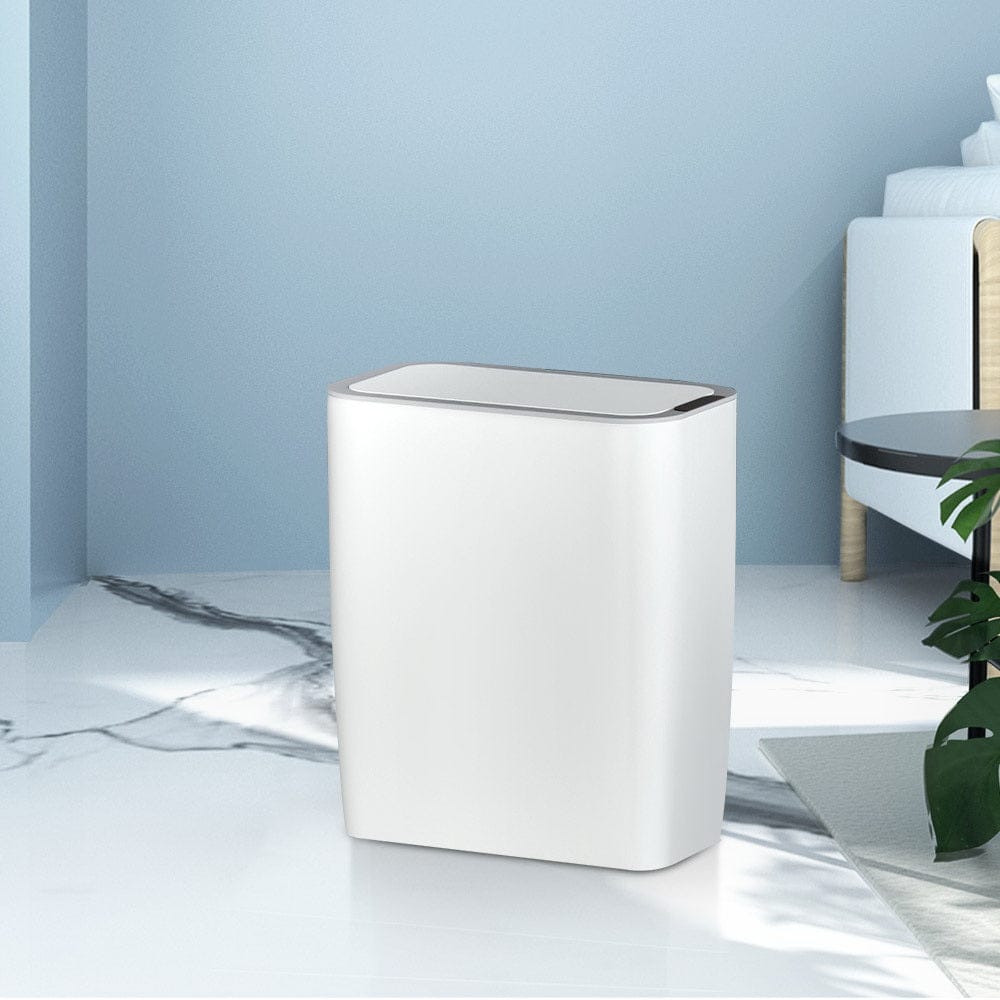Devanti Home & Garden > Kitchen Bins > Automatic Bins Devanti 9L Motion Sensor Bin Rubbish Automatic White