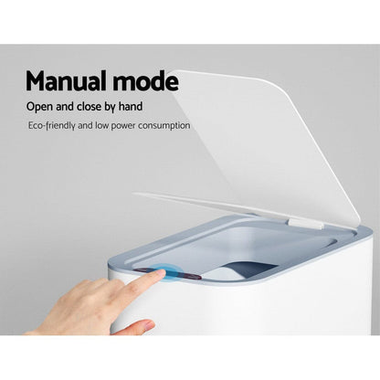 Devanti Home & Garden > Kitchen Bins > Automatic Bins Devanti 9L Motion Sensor Bin Rubbish Automatic White